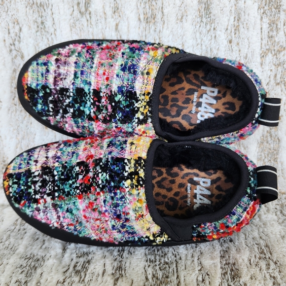 P448 Anthropologie "Laby" Knit Slipper Rainbow Multicolor | Women's Size 6 36 EU - Picture 9 of 15